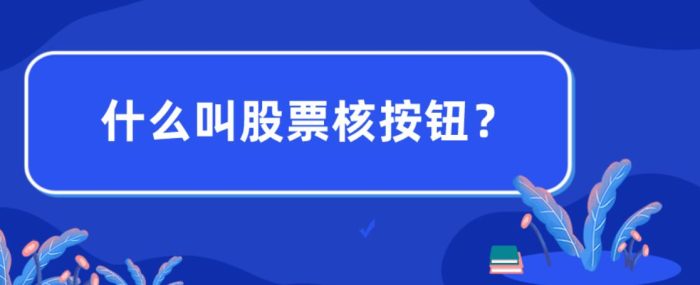 股票核按钮什么意思?它的目的是什么?-玖儿的学习笔记