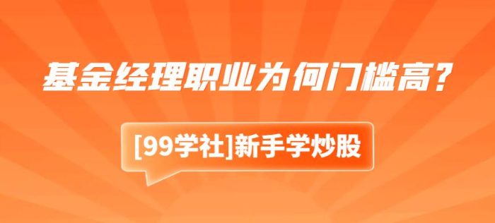 基金经理职业为何门槛高?深度解析入行条件与要求-玖儿的学习笔记