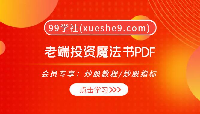 【0046】老端投资魔法书PDF：从股市赚点钱到证券分析入门，掌握投资技巧与开放思维经济学-玖儿的学习笔记