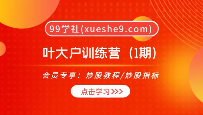 【0070】揭秘大户思维：叶大户训练营1期，打造稳健投资路！-玖儿的学习笔记