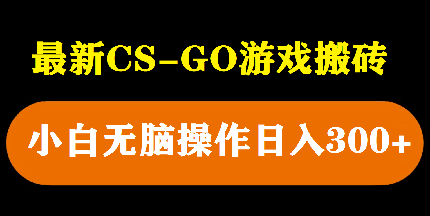 最新csgo游戏搬砖游戏，无需挂机小白无脑也能日入300-玖儿的学习笔记