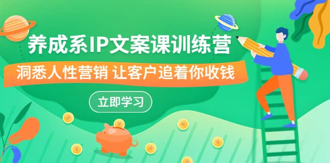 养成系-IP文案课训练营，文案心法的天花板 洞悉人性营销 让客户追着你收钱-玖儿的学习笔记