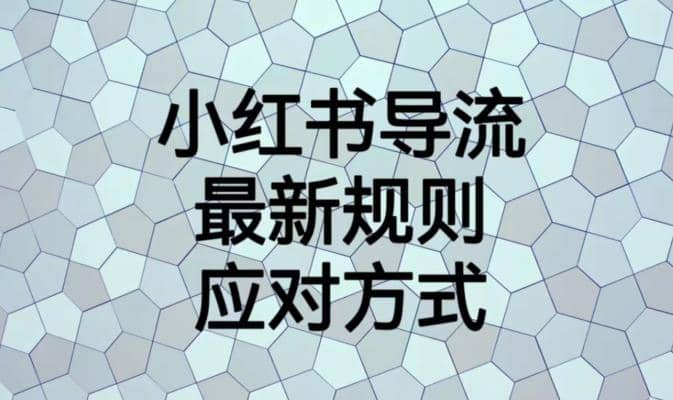 小红书导流最新规则应对方式【揭秘】-玖儿的学习笔记