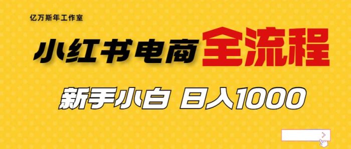 外面收费4988的小红书无货源电商从0-1全流程,日入1000+-玖儿的学习笔记