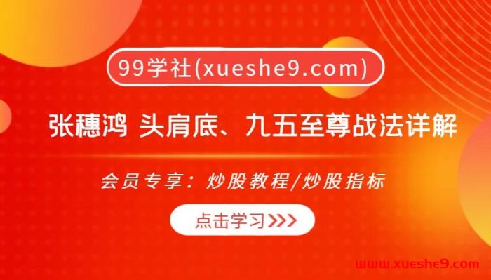 2023最新证券投资秘籍!张穗鸿亲授证券专修小班:头肩底、九五至尊战法详解,一站式技术分析精通-玖儿的学习笔记