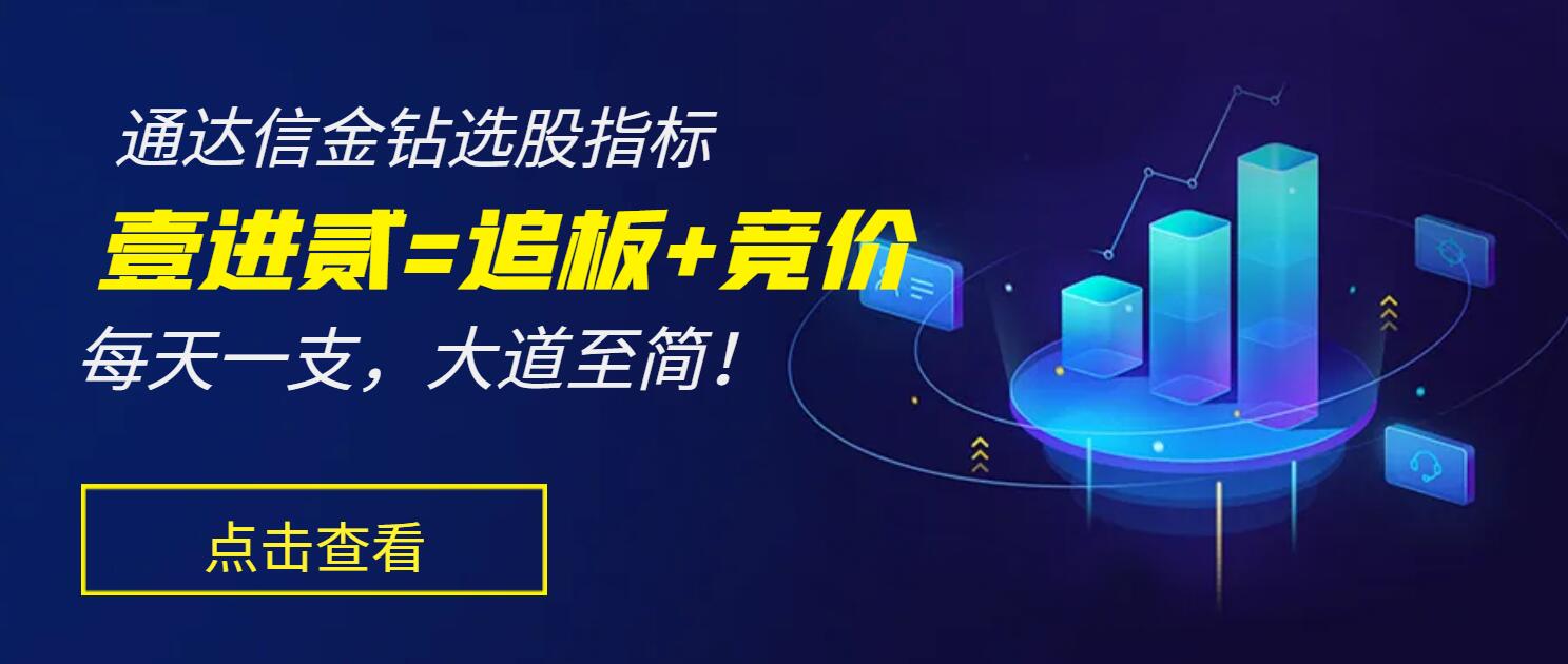 通达信金钻《壹进贰=追板+竞价》指标，每天一支，稳赢策略！-玖儿的学习笔记