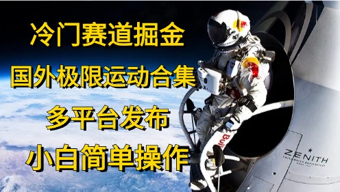 冷门赛道掘金，极限运动合集，多平台发布，小白简单操作-玖儿的学习笔记
