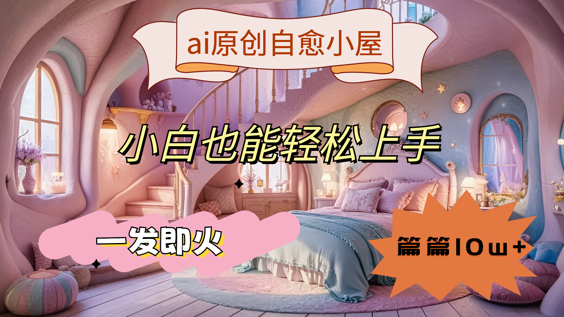 ai原创治愈小屋，小白也能轻松上手，一发即火，篇篇10w+-玖儿的学习笔记