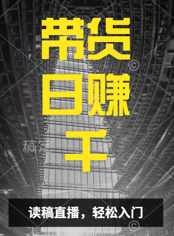 视频号技术直播带货， 会读稿就行，小白日入1000+-玖儿的学习笔记