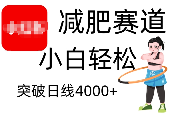 小红书减肥赛道，小白轻松日利润4000+-玖儿的学习笔记