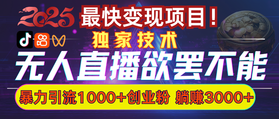 欲罢不能的无人直播引流，超暴力日引流1000+高质量精准创业粉-玖儿的学习笔记