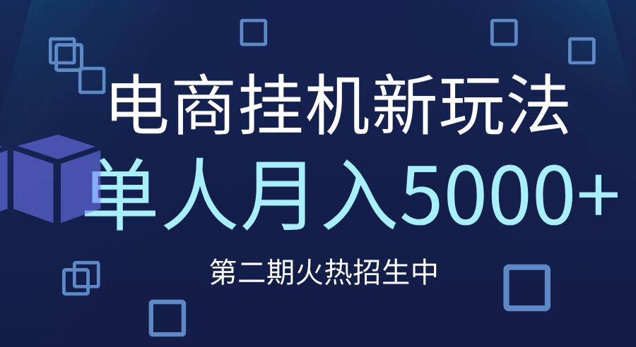 电商平台挂机新玩法，单人月入5000+攻略-玖儿的学习笔记