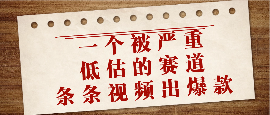一个被严重低估的赛道，条条视频出爆款，一个月变现3万+-玖儿的学习笔记