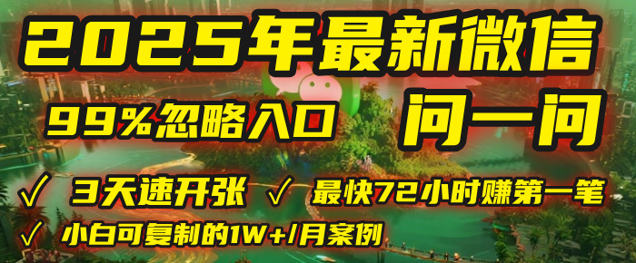 2025年，被99%的人忽视的微信问一问：每天写300字，最快3天就能“开张”赚到第一笔钱，有人已稳定月入1W+！-玖儿的学习笔记