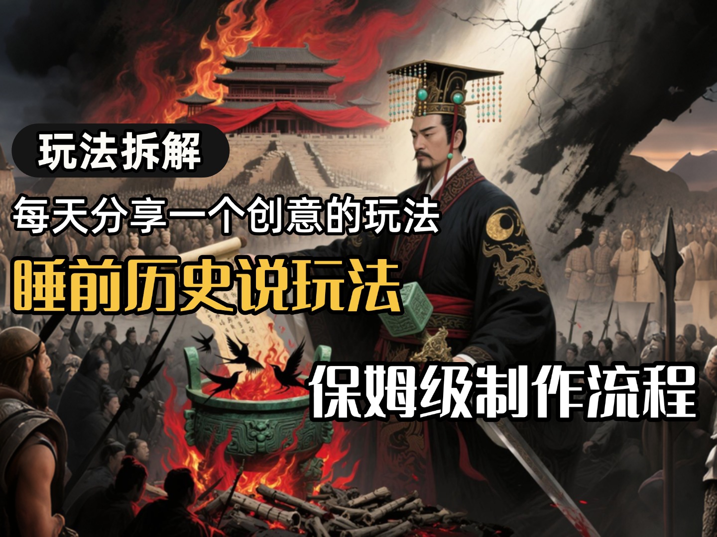 13条作品涨粉24.5万，全流程拆解睡前历史说，保姆级教程-玖儿的学习笔记