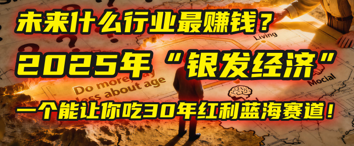 未来什么行业最赚钱？马哥揭秘2025年“银发经济”：一个能让你吃30年红利的蓝海赛道！-玖儿的学习笔记