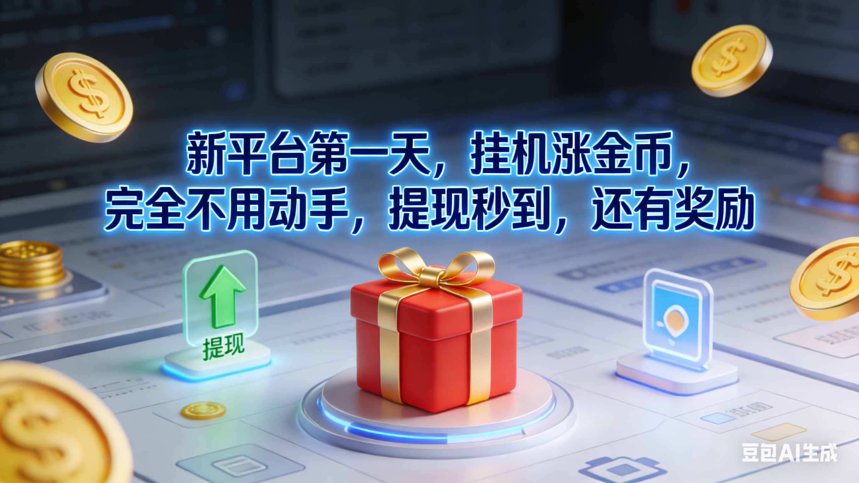 新平台第一天，挂机涨金币，完全不用动手，提现秒到，还有奖励-玖儿的学习笔记