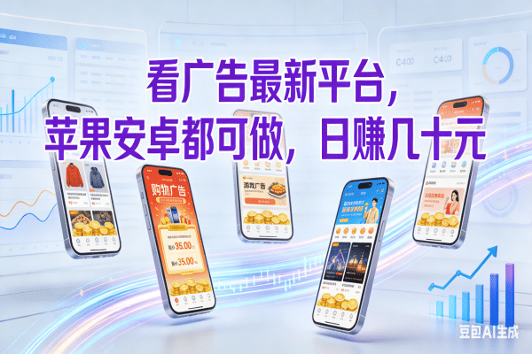 看广告最新平台，苹果安卓都可做，日赚几十元-玖儿的学习笔记