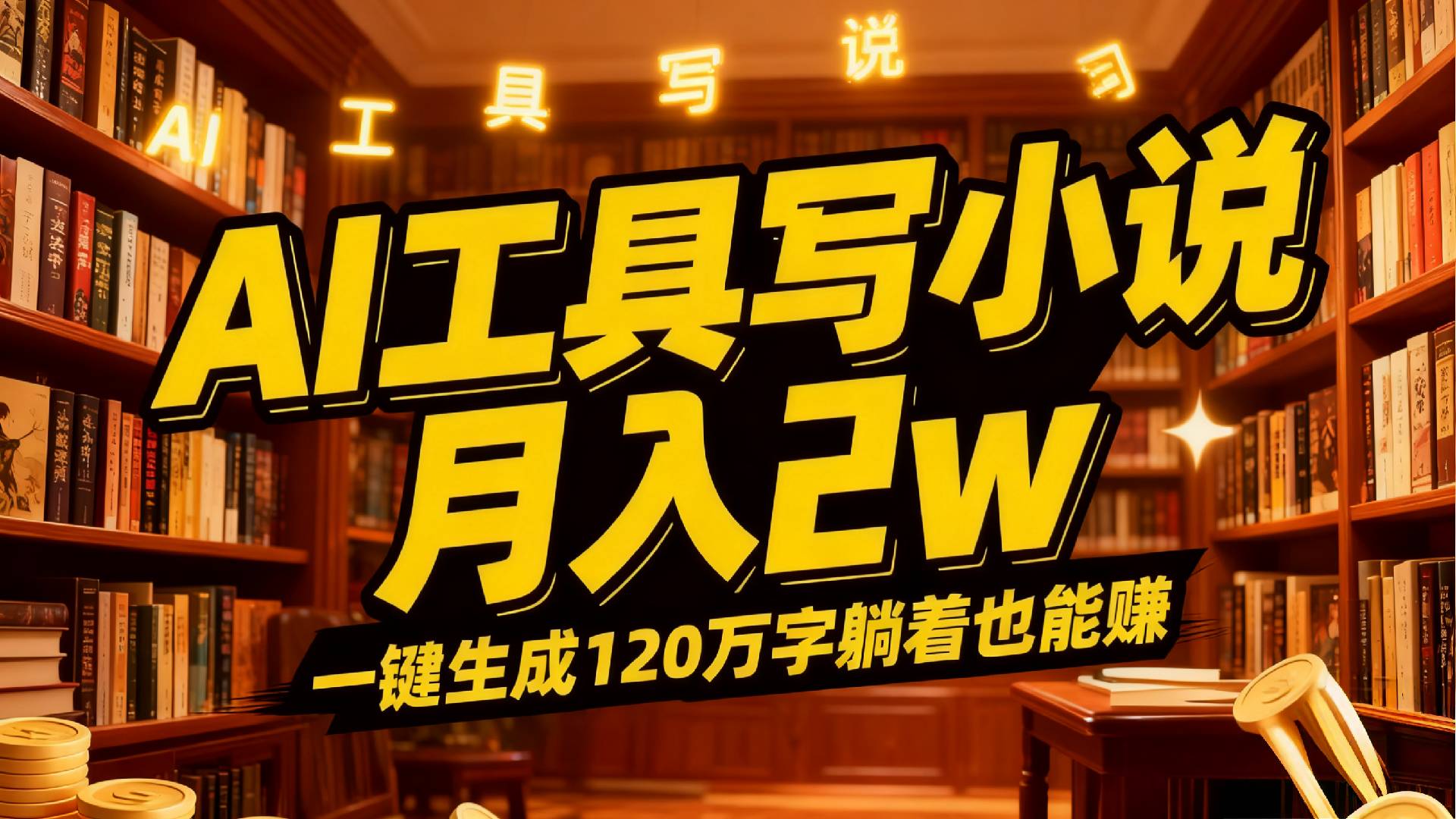 2026年AI工具写小说,一键生成120万字，躺着也能赚，月入2w+-玖儿的学习笔记