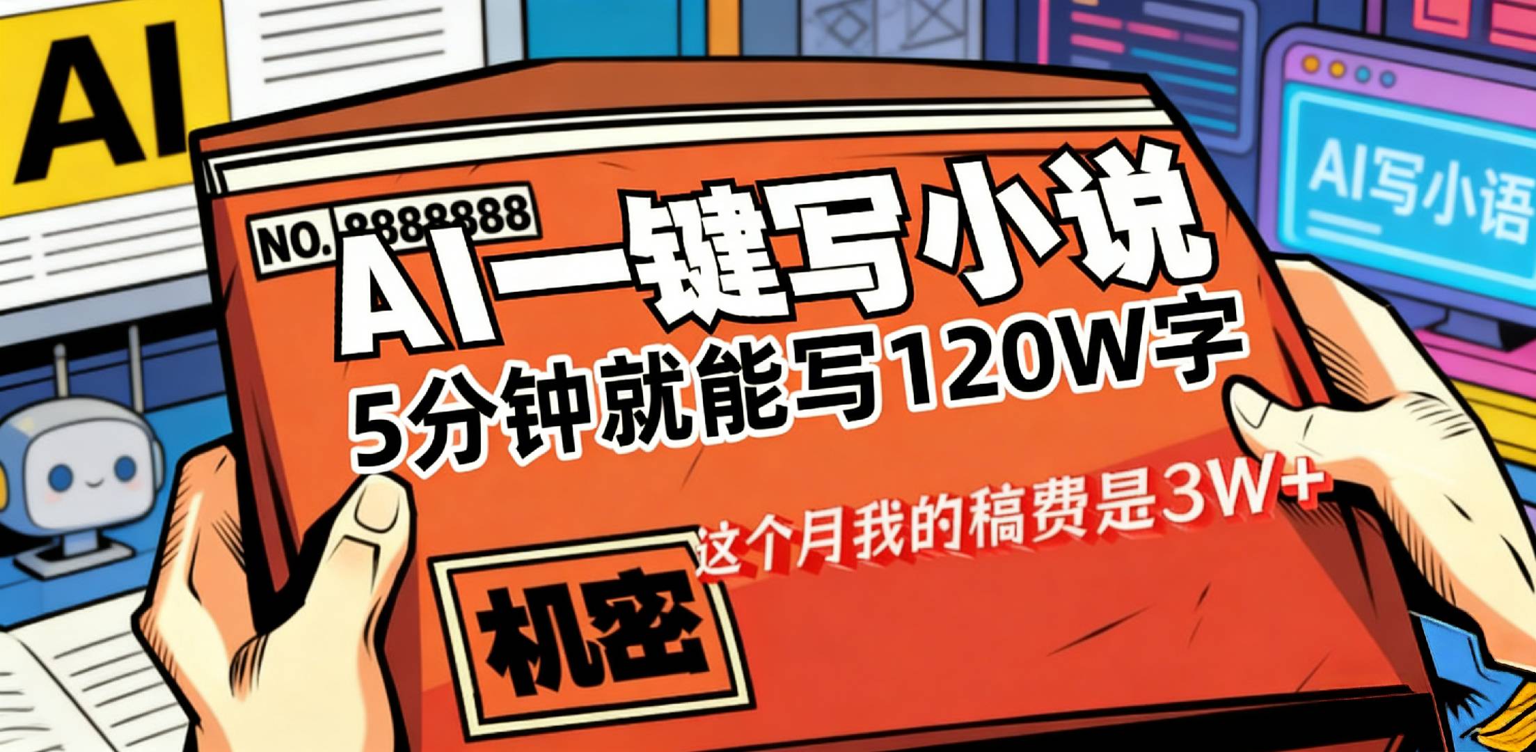 这个月我的稿费又是3W+,用AI写小说真的是太牛了,5分钟就能120W字-玖儿的学习笔记