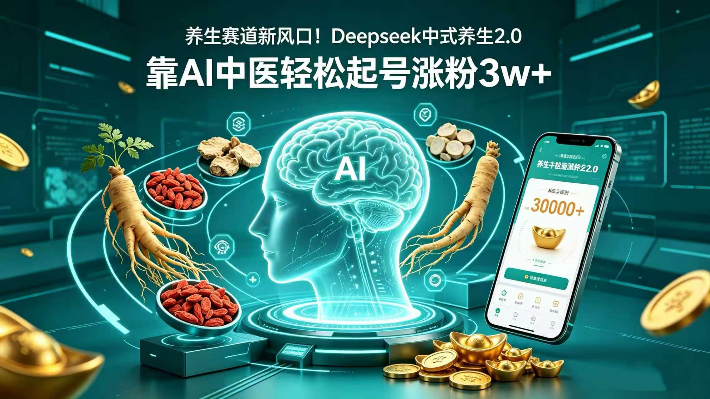 养生赛道新风口!Deepseek 中式养生 2.0,靠 AI 中医轻松起号涨粉 3w+-玖儿的学习笔记