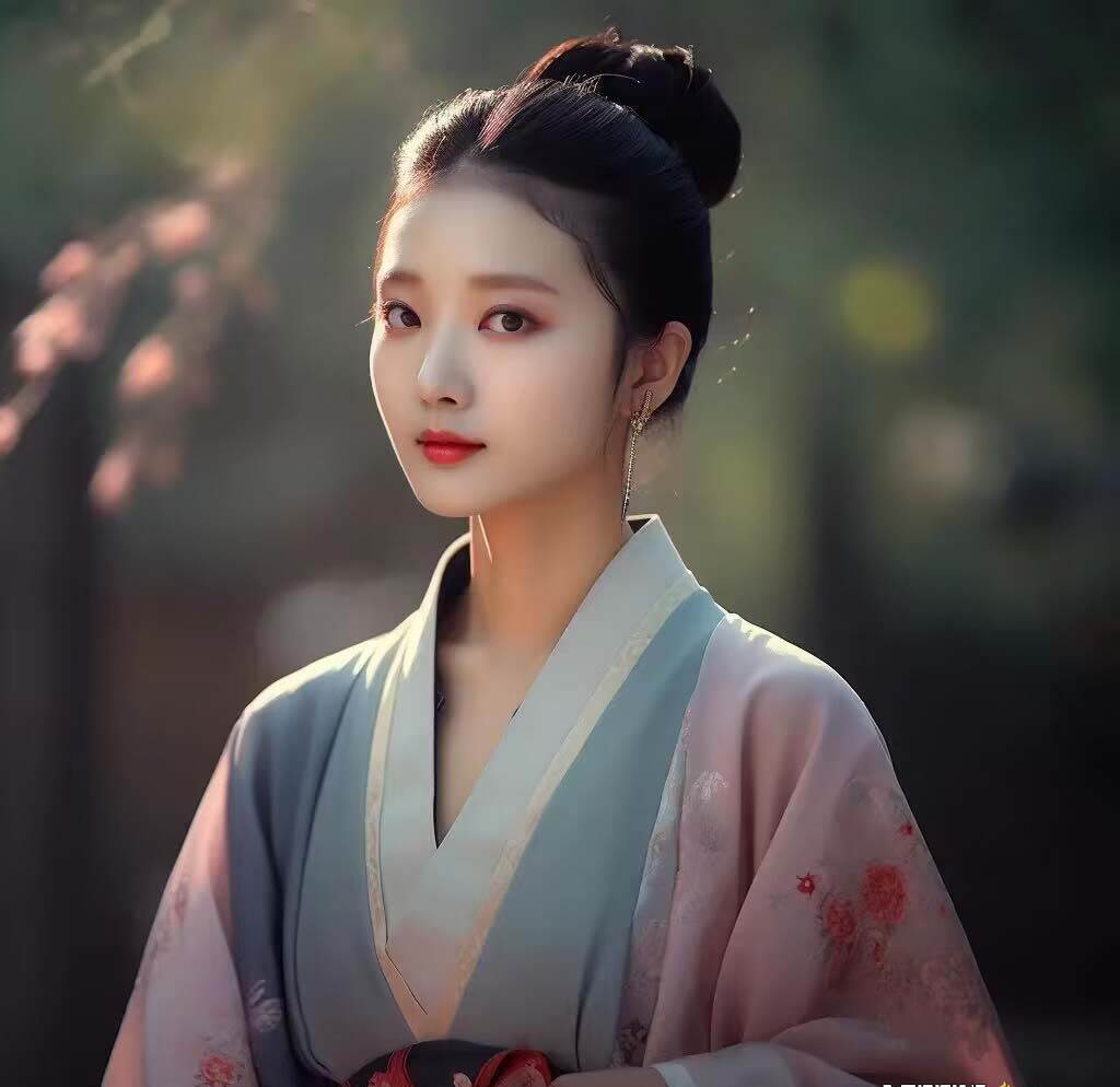 图片[4]-AI生成中国风古装汉服美女人像，Midjourney关键词提示你找到最适合的图片！-玖儿的学习笔记