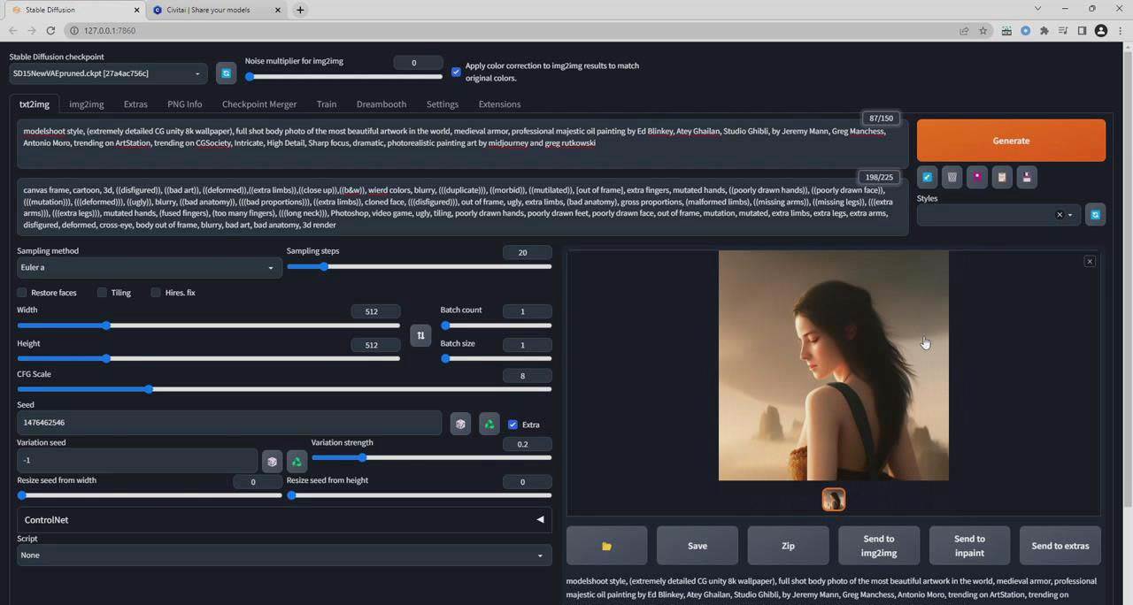 图片[4]-Stable Diffusion大师班：利用AI创建独一无二的艺术图像及视频！中英字幕，1080P高清！-玖儿的学习笔记