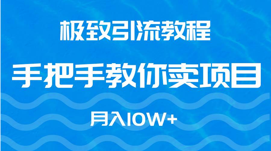 极致引流教程！手把手教你卖项目，月入10W+，实现财务自由！-玖儿的学习笔记