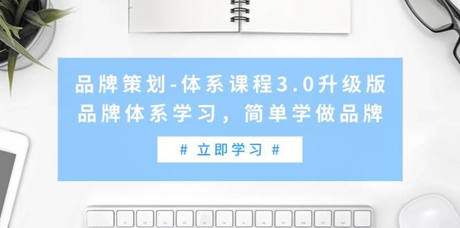 品牌策划-体系课程3.0升级版：打造品牌溢价、解决同质化问题、提升团队能力-玖儿的学习笔记