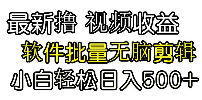 全网最新最牛逼发视频撸收益，软件无脑批量剪辑，第一天发第二天就有钱！超高搜索量爆款方法揭秘！-玖儿的学习笔记