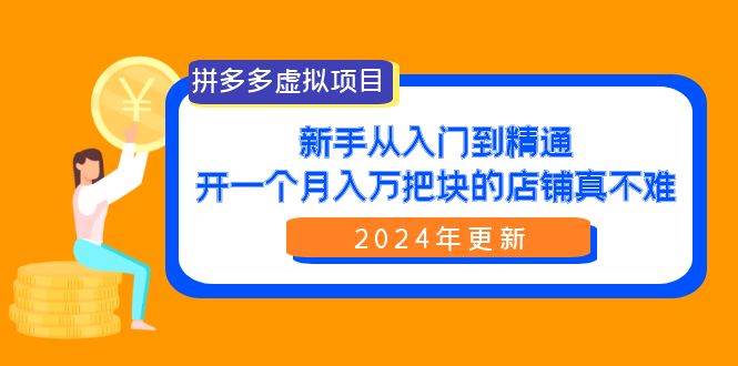 拼多多虚拟项目：如何轻松开店一个月入万把块，选品、投诉、起诉全解密！-玖儿的学习笔记