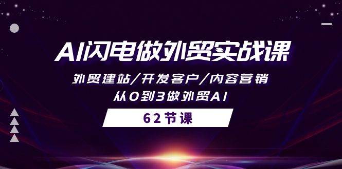 从0到3打造外贸品牌，AI闪电训练营带你轻松掌握独立站建站、客户开发和内容营销技巧！-玖儿的学习笔记