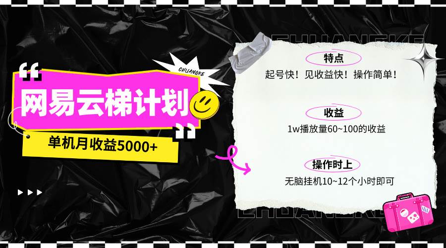 网易云梯计划网页版，每月5000+收益！无脑操作，适合小白、宝妈、学生！-玖儿的学习笔记