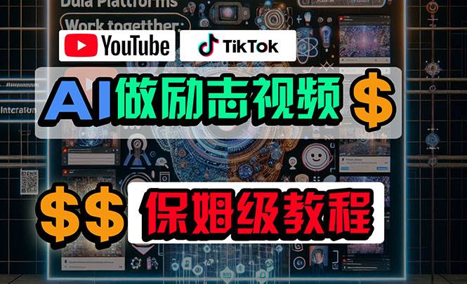 【教程】用AI制作励志视频，轻松在YouTube和TikTok赚钱！网红新手必看！-玖儿的学习笔记