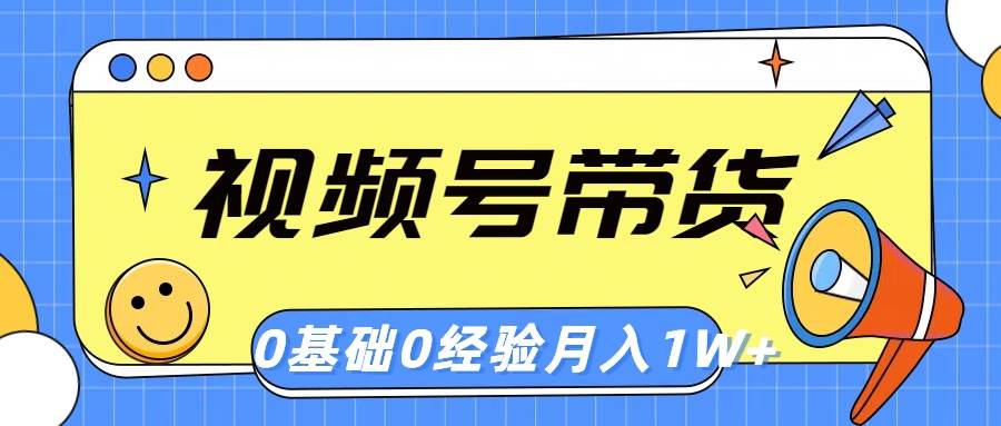 视频号轻创带货秘籍：零基础月入过万，实操攻略大放送！-玖儿的学习笔记