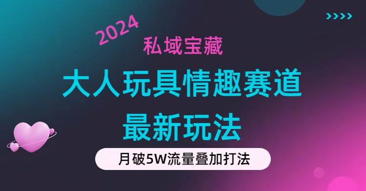 私域宝藏：大人玩具情趣赛道合规新玩法，零投入，私域超高流量成单率高-玖儿的学习笔记